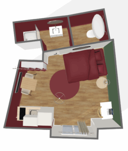 plans 3d du velvet à Rennes