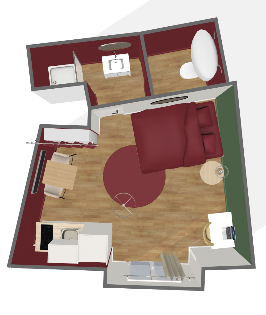 plans 3d du velvet à Rennes